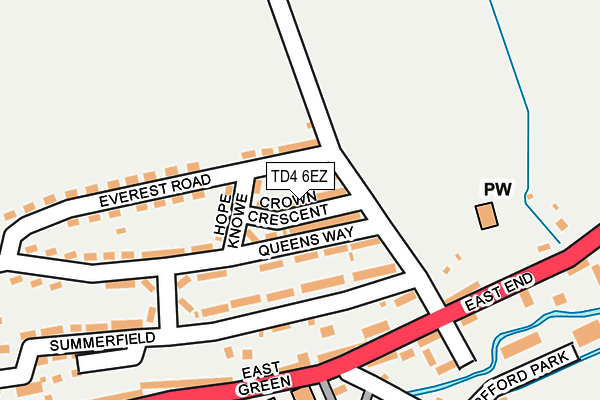 TD4 6EZ map - OS OpenMap – Local (Ordnance Survey)