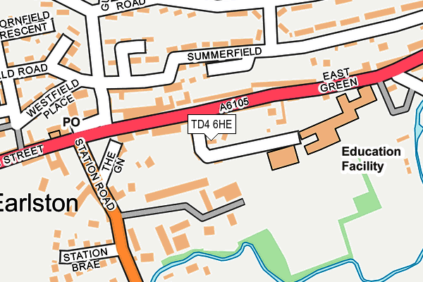 TD4 6HE map - OS OpenMap – Local (Ordnance Survey)