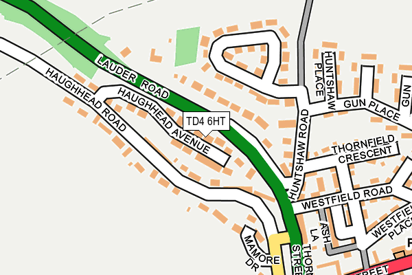 TD4 6HT map - OS OpenMap – Local (Ordnance Survey)