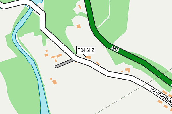 TD4 6HZ map - OS OpenMap – Local (Ordnance Survey)