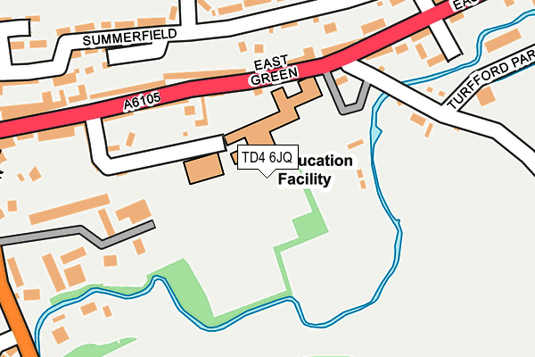 TD4 6JQ map - OS OpenMap – Local (Ordnance Survey)