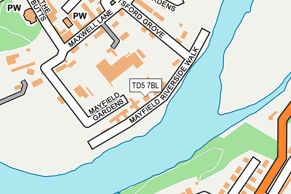 TD5 7BL map - OS OpenMap – Local (Ordnance Survey)