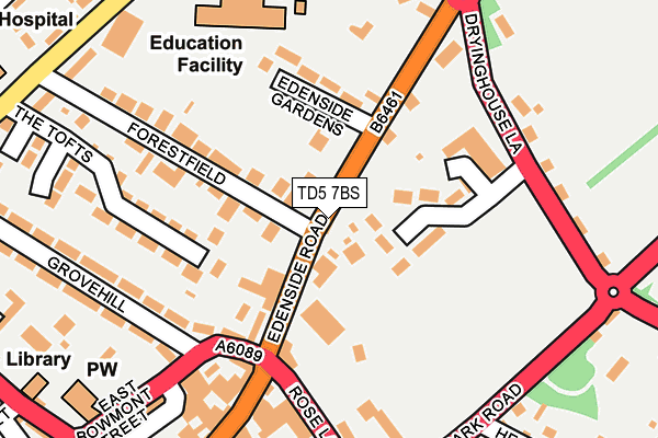 TD5 7BS map - OS OpenMap – Local (Ordnance Survey)