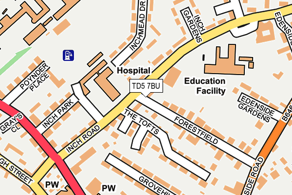 TD5 7BU map - OS OpenMap – Local (Ordnance Survey)