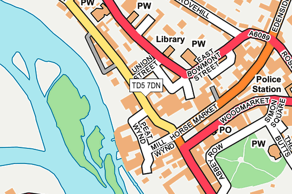 TD5 7DN map - OS OpenMap – Local (Ordnance Survey)