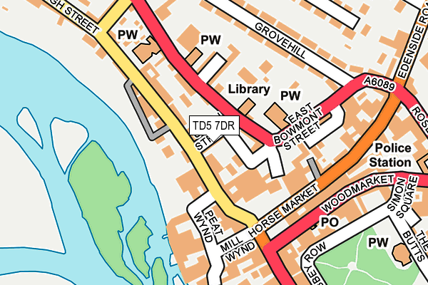 TD5 7DR map - OS OpenMap – Local (Ordnance Survey)