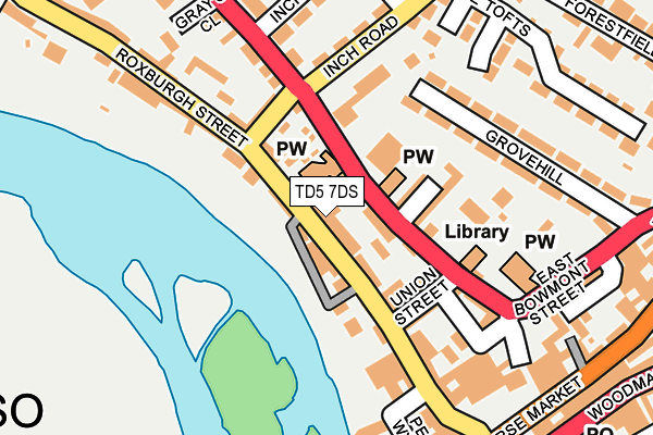 TD5 7DS map - OS OpenMap – Local (Ordnance Survey)