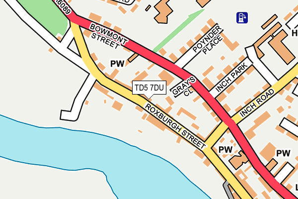 TD5 7DU map - OS OpenMap – Local (Ordnance Survey)