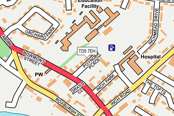TD5 7EH map - OS OpenMap – Local (Ordnance Survey)