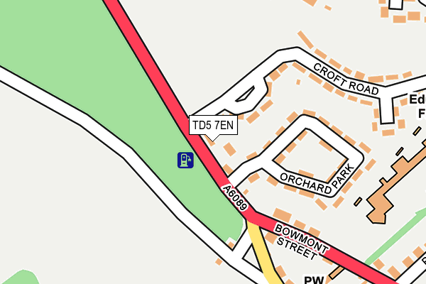 TD5 7EN map - OS OpenMap – Local (Ordnance Survey)