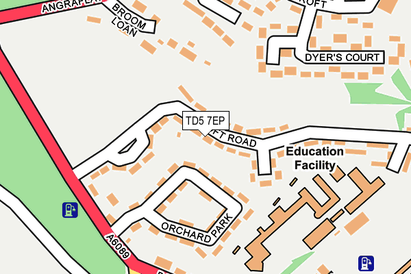 TD5 7EP map - OS OpenMap – Local (Ordnance Survey)