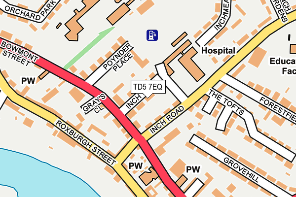 TD5 7EQ map - OS OpenMap – Local (Ordnance Survey)