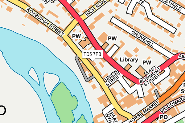 TD5 7FB map - OS OpenMap – Local (Ordnance Survey)