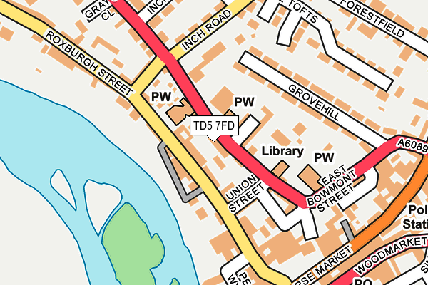 TD5 7FD map - OS OpenMap – Local (Ordnance Survey)