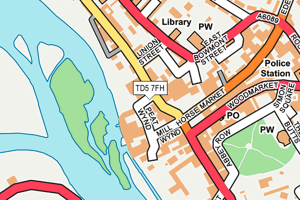 TD5 7FH map - OS OpenMap – Local (Ordnance Survey)