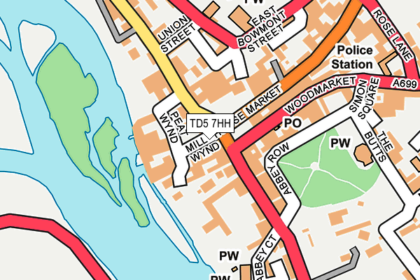 TD5 7HH map - OS OpenMap – Local (Ordnance Survey)