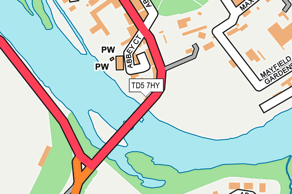 TD5 7HY map - OS OpenMap – Local (Ordnance Survey)