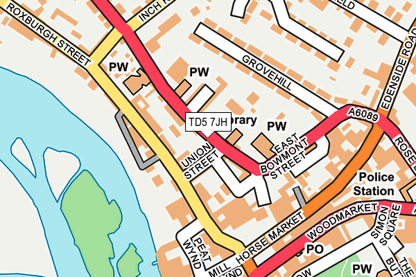 TD5 7JH map - OS OpenMap – Local (Ordnance Survey)