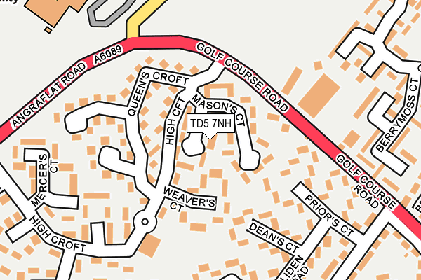 TD5 7NH map - OS OpenMap – Local (Ordnance Survey)