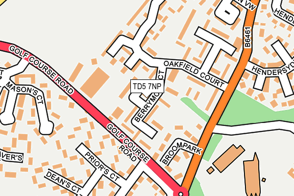 TD5 7NP map - OS OpenMap – Local (Ordnance Survey)