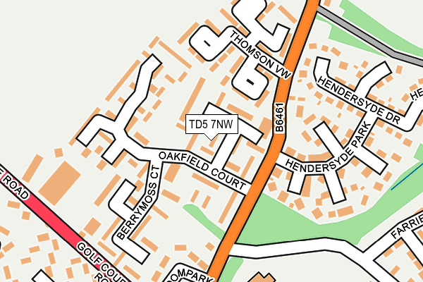 TD5 7NW map - OS OpenMap – Local (Ordnance Survey)