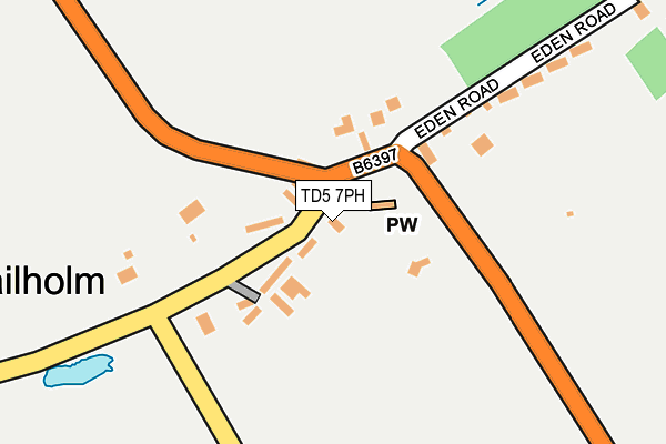 TD5 7PH map - OS OpenMap – Local (Ordnance Survey)