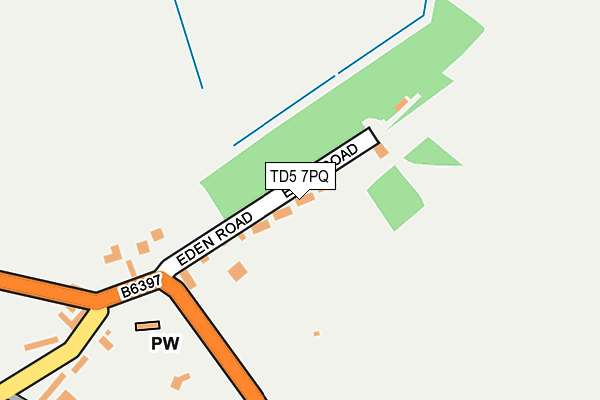 TD5 7PQ map - OS OpenMap – Local (Ordnance Survey)