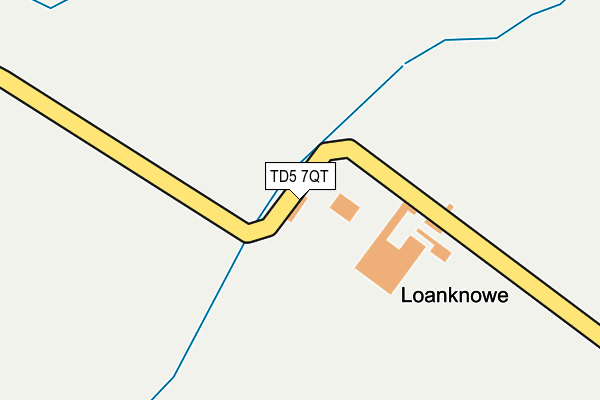 TD5 7QT map - OS OpenMap – Local (Ordnance Survey)