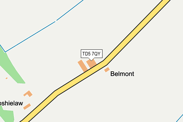 TD5 7QY map - OS OpenMap – Local (Ordnance Survey)