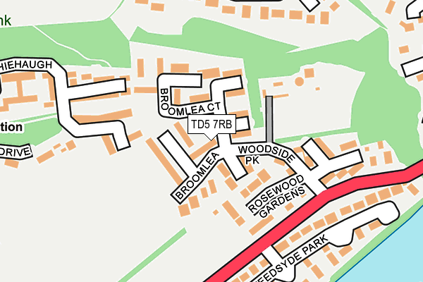 TD5 7RB map - OS OpenMap – Local (Ordnance Survey)