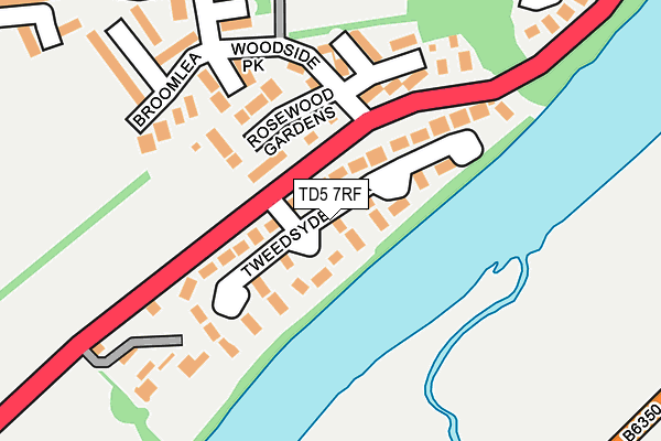 TD5 7RF map - OS OpenMap – Local (Ordnance Survey)