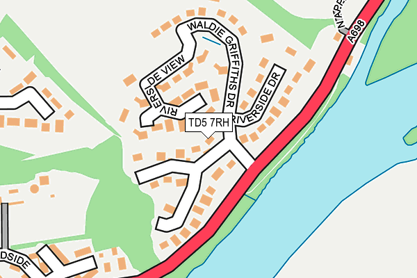 TD5 7RH map - OS OpenMap – Local (Ordnance Survey)