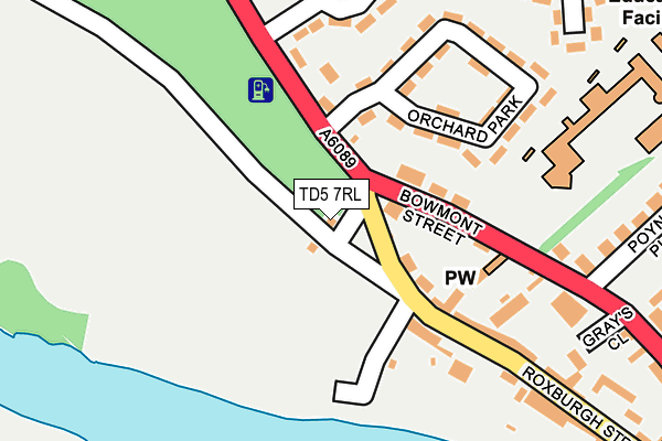 TD5 7RL map - OS OpenMap – Local (Ordnance Survey)