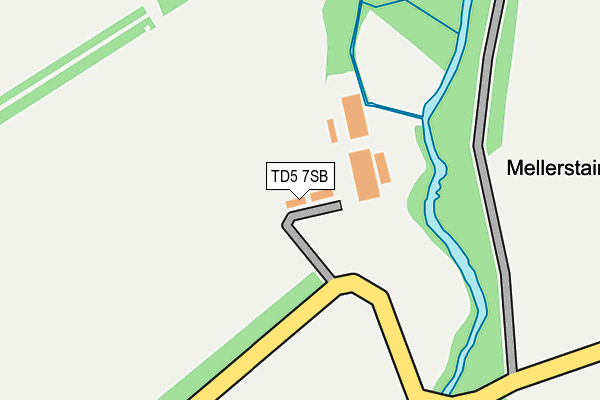 TD5 7SB map - OS OpenMap – Local (Ordnance Survey)