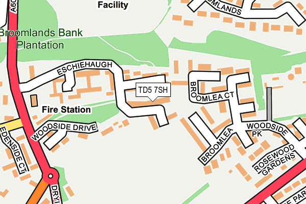 TD5 7SH map - OS OpenMap – Local (Ordnance Survey)