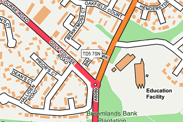 TD5 7SN map - OS OpenMap – Local (Ordnance Survey)