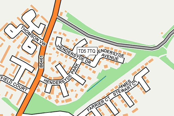 TD5 7TQ map - OS OpenMap – Local (Ordnance Survey)