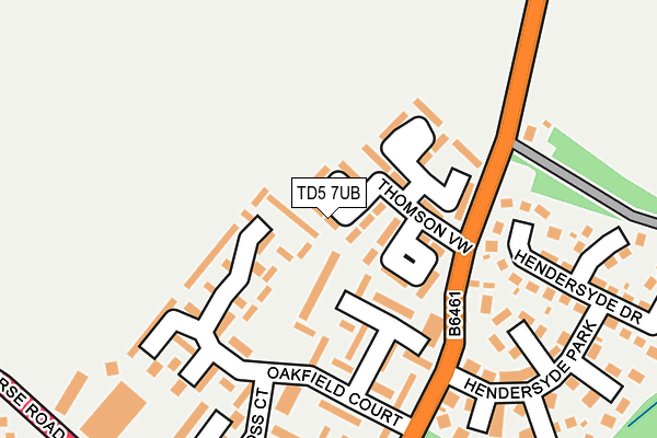 TD5 7UB map - OS OpenMap – Local (Ordnance Survey)