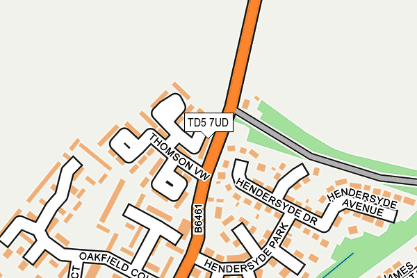 TD5 7UD map - OS OpenMap – Local (Ordnance Survey)