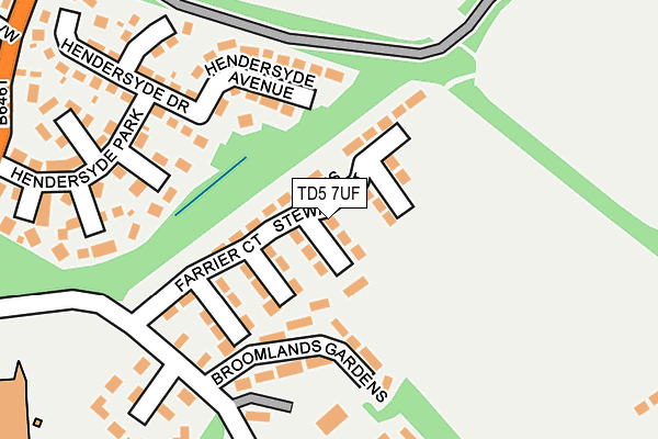 TD5 7UF map - OS OpenMap – Local (Ordnance Survey)