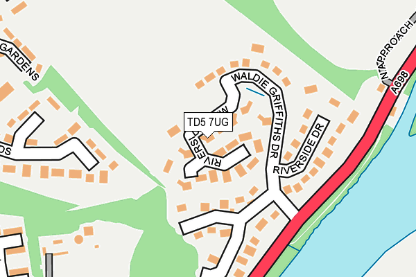 TD5 7UG map - OS OpenMap – Local (Ordnance Survey)