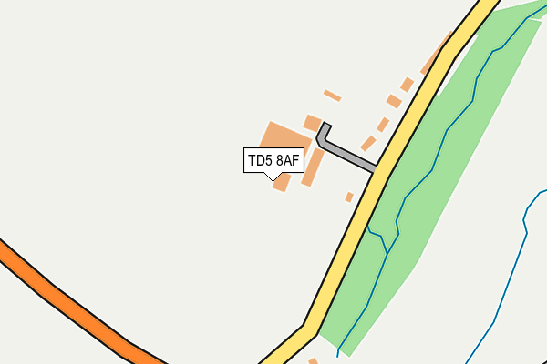 TD5 8AF map - OS OpenMap – Local (Ordnance Survey)