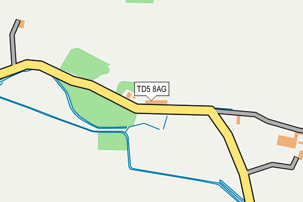TD5 8AG map - OS OpenMap – Local (Ordnance Survey)