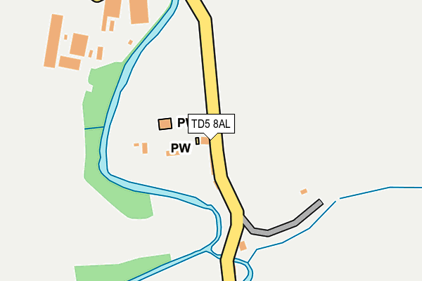 TD5 8AL map - OS OpenMap – Local (Ordnance Survey)