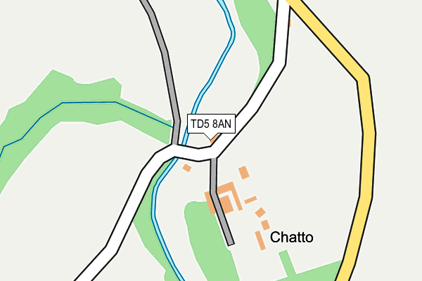 TD5 8AN map - OS OpenMap – Local (Ordnance Survey)