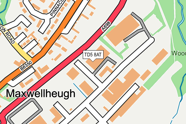 TD5 8AT map - OS OpenMap – Local (Ordnance Survey)