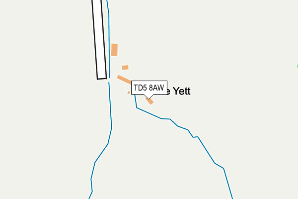 TD5 8AW map - OS OpenMap – Local (Ordnance Survey)