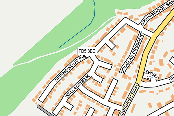 TD5 8BE map - OS OpenMap – Local (Ordnance Survey)