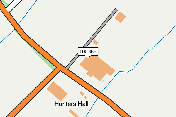 TD5 8BH map - OS OpenMap – Local (Ordnance Survey)