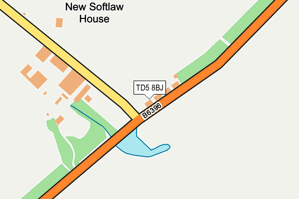 TD5 8BJ map - OS OpenMap – Local (Ordnance Survey)